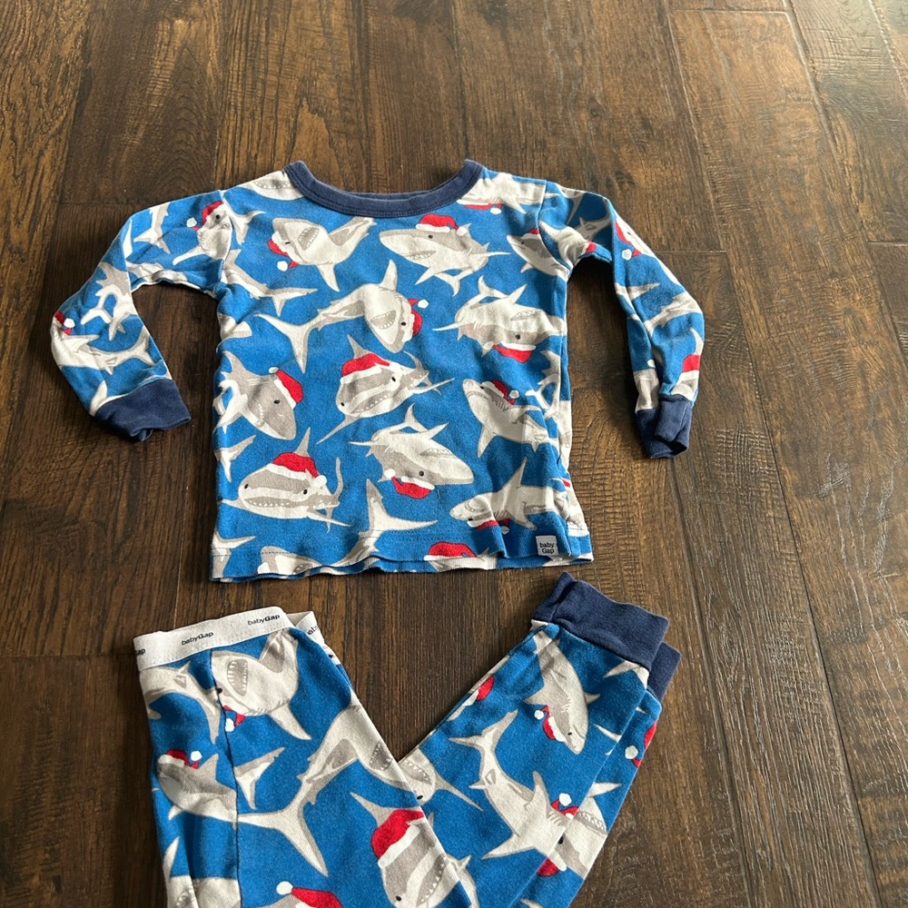 Kids Shark Pajamas - Blue